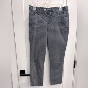 EUC Blue and White Polka Dot Gap Slim Khakis Size 4